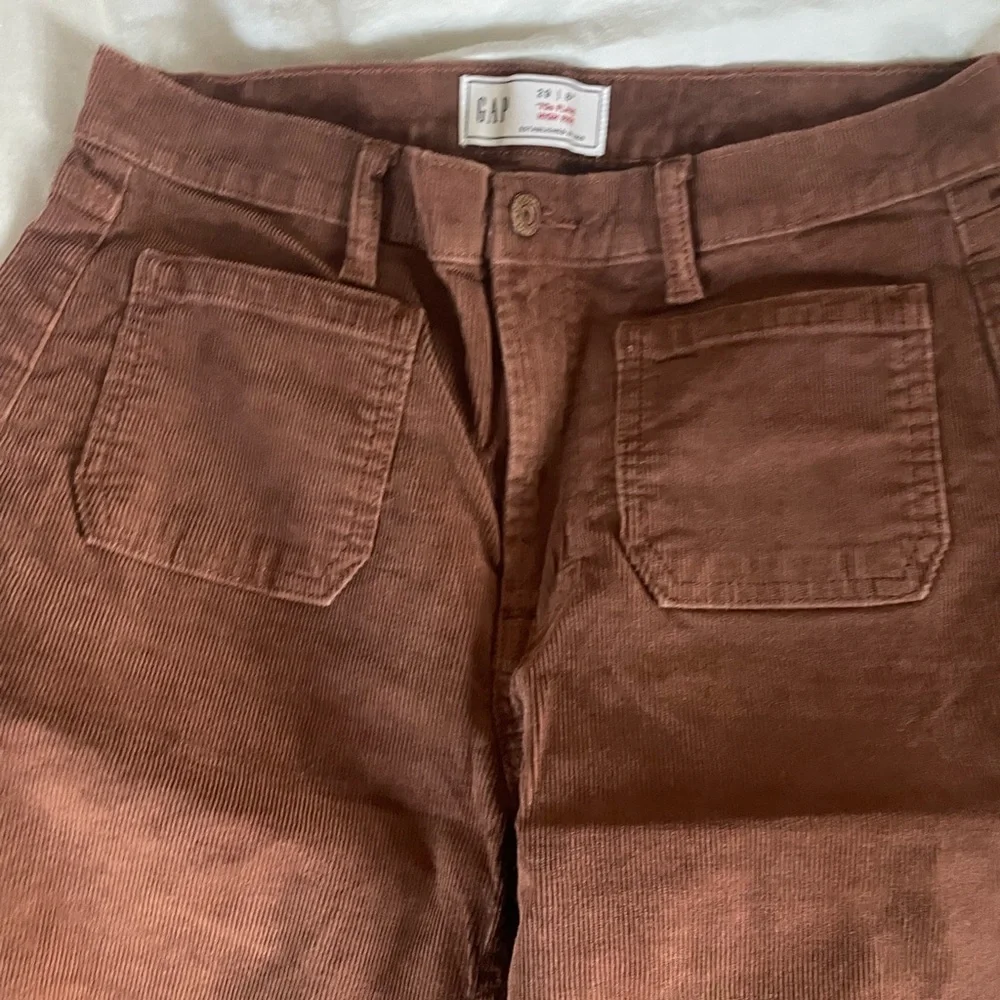 High Rise Flare 70s Cords Pants Petite Length - Picture 5 of 6